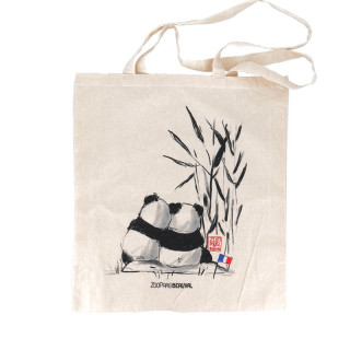 Tote bag bébés pandas