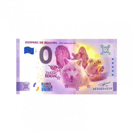 Billet souvenir 0 euro violet multi 2021