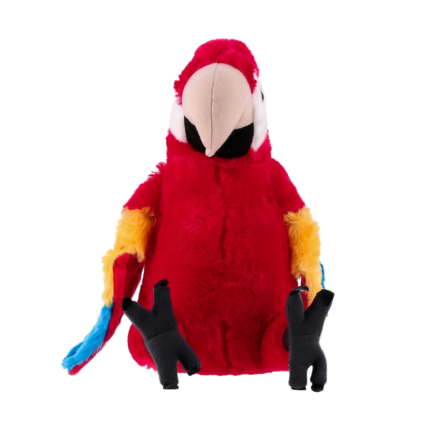 Peluche Grand Perroquet Ara Rouge 30cm - PEE006 - Doudou Enfant