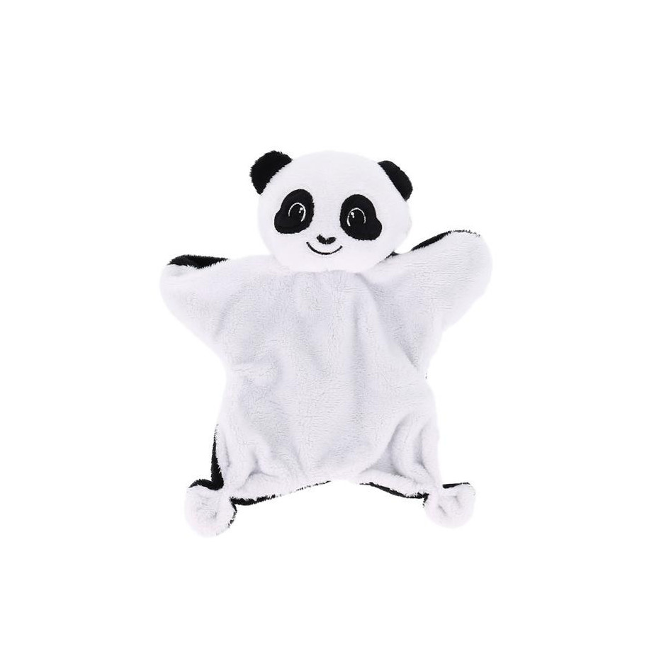 Doudou panda tricoté de la marque Hicks'up, 50 cm