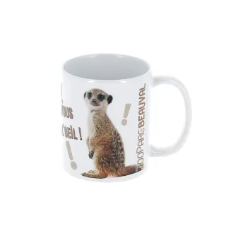 Mug suricate "je vous ai à l'œil"