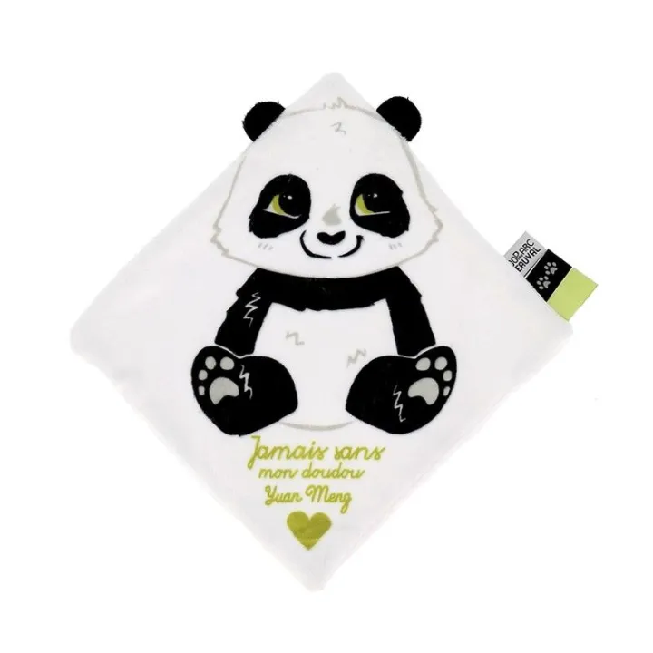 Doudou plat carré panda