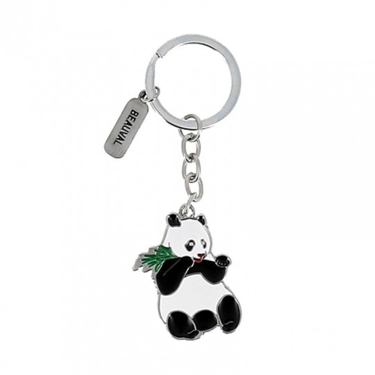 Porte-clé panda bambou