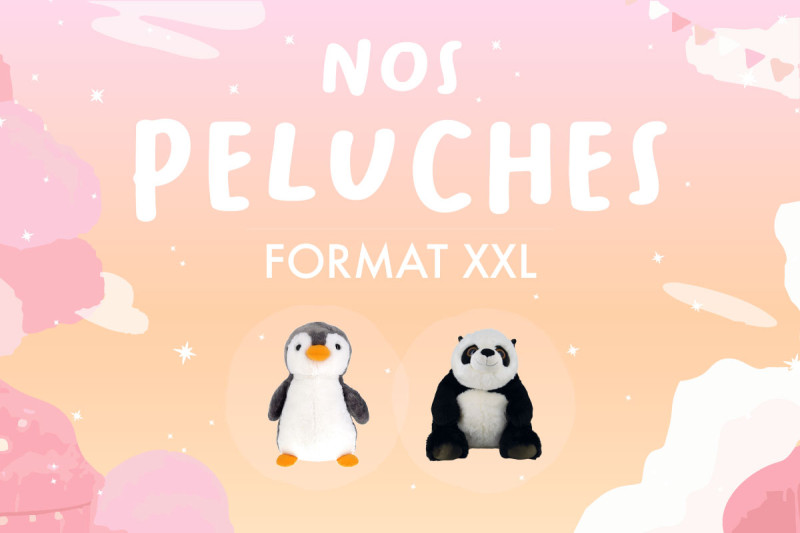Découvrez nos grandes peluches - Des compagnons adorables qui apportent confort et tendresse !